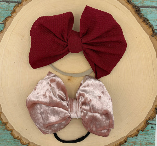 Monogram Big Bow on Nude Nylon