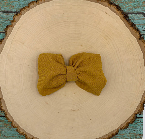 Monogram Skinny Bow on Clip