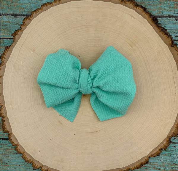 Monogram Big Bow on Clip
